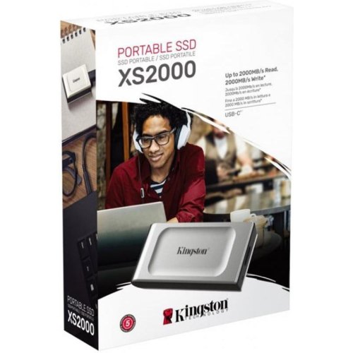 Зовнішній SSD 1TB Kingston XS2000 (SXS2000/1000G)