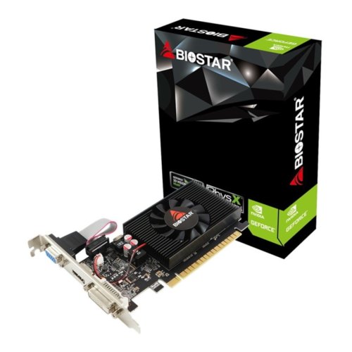 Видеокарта Biostar GeForce GT710, 2GB, GDDR3, PCI-E2 / Fan, DVI/VGA/HDMI VN7103THX6