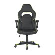 Крісло для геймерів 2E Gaming Hebi Black/Green (2E-GC-HEB-BK)