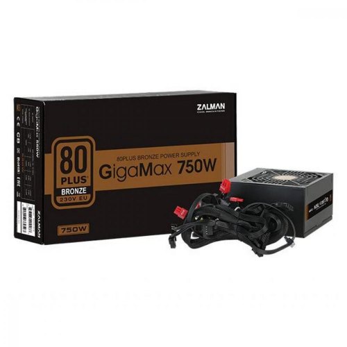 Блок живлення Zalman 750-GVII GigaMax (750W)80+BronzeaPFC120мм24+(4+4)5xSATA4xPCIe+31xFDD