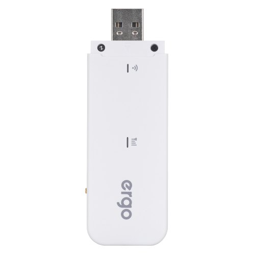 Модем USB+Wi-Fi 4G - ERGO W02-CRC9 3G/4G (cat4) USB Wi-Fi router w/ant.connector, White