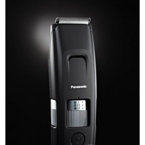 Тример Panasonic, для бороди і вусів, мережа+акум., насадок-4, сталь, чорний