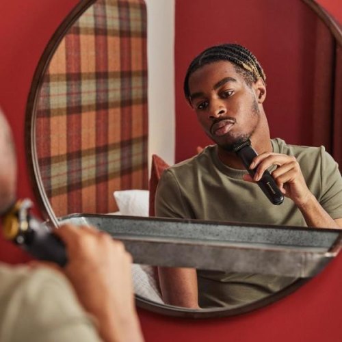 Тример Remington T-Series, для бороди і вусів, акум., роторний мотор, насадок-12, сталь, чорний