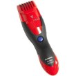 Тример Panasonic, для бороди і вусів, мережа+акум., насадок-1, червоно-чорний