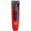 Тример Remington Beard Boss Manchester United, для бороди і вусів, акум., роторний мотор, насадок-1, сталь, червоний