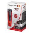Тример Remington Beard Boss Manchester United, для бороди і вусів, акум., роторний мотор, насадок-1, сталь, червоний