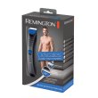 Тример Remington Delicates, для тіла та інтимних зон , акум., сталь, чорно-синій