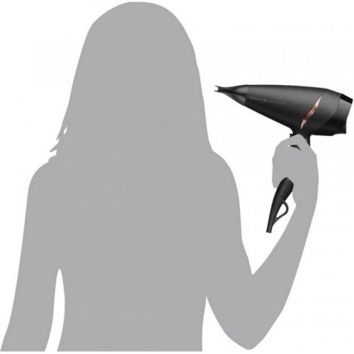 Фен Remington Supercare PRO 2200 AC motor, 2200Вт, 3 режими, дифузор, іоніз-я, хол. обдув, чорний