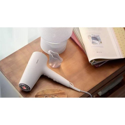 Фен Philips 5000 Series, 2100Вт, 3 режими, іонізація, хол. обдув, білий