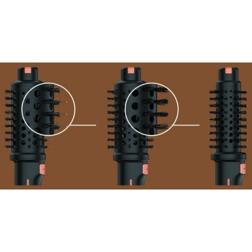 Фен-щітка Rowenta Ultimate Experience, 750Вт, 1 режими, іоніз-я, оберт.насадок, кераміка, чорний