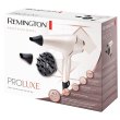 Фен Remington ProLuxe AC motor, 2400Вт, 3 режими, дифузор, іоніз-я, хол. обдув, рожевий