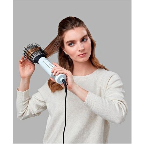 Фен-щітка Remington HydraLuxe, 1200Вт, 3 режими, іонізація, хол. обдув, кераміка, білий