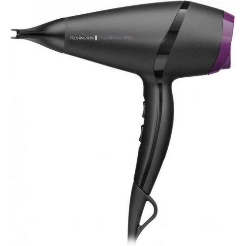 Фен Remington Supercare PRO 2100 AC motor, 2100Вт, 3 режими, іоніз-я, хол. обдув, чорний