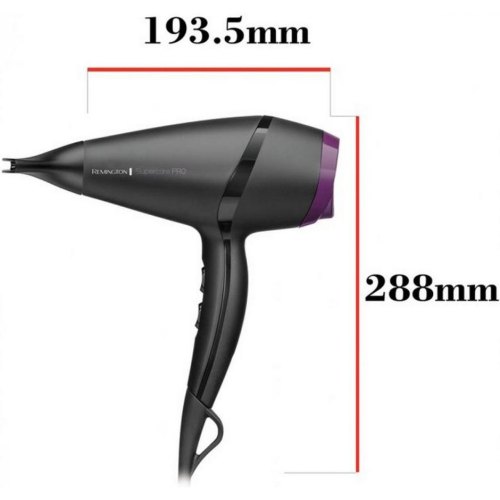 Фен Remington Supercare PRO 2100 AC motor, 2100Вт, 3 режими, іоніз-я, хол. обдув, чорний