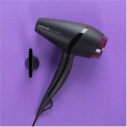 Фен Remington Supercare PRO 2100 AC motor, 2100Вт, 3 режими, іоніз-я, хол. обдув, чорний