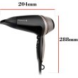 Фен Remington Thermacare Pro, 2100Вт, 3 режими, дифузор, турмалинова іонізація, холодний обдув, чорно-коричневий