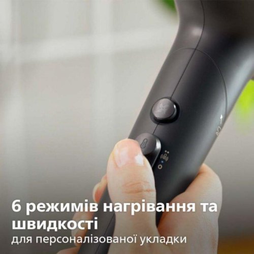 Фен Philips 5000 Series, 2300Вт, 3 режими, дифузор, іоніз-я, хол. обдув, темно-синій