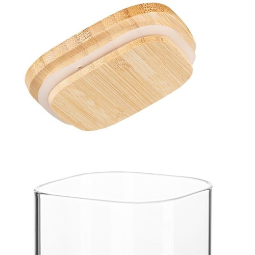 Банка для зберігання Ardesto Fresh квадратна 480 мл (AR1348BLS)