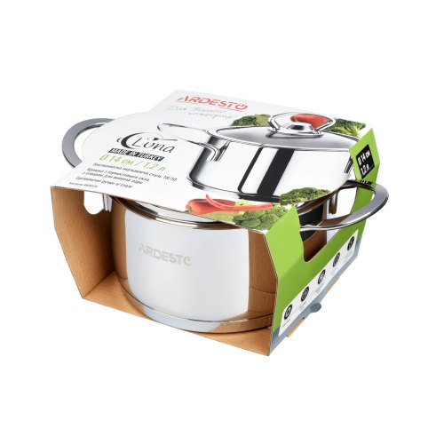 Каструля Ardesto Luna скляна кришка 1.2 л (AR0612S)