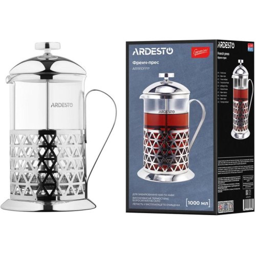 Френч-прес Ardesto Gemini Fasano 1000 мл (AR1910FFP)