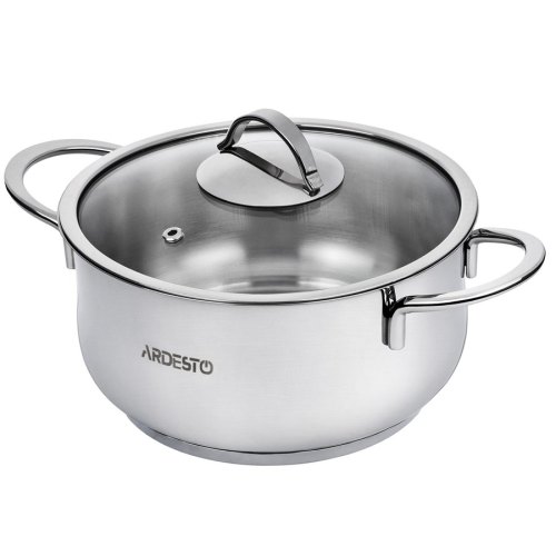 Каструля Ardesto Black Mars скляна кришка 1.8 л (AR0718S)
