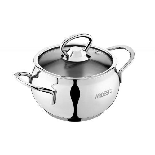 Каструля Ardesto Black Mars скляна кришка 1.1 л (AR0706S)