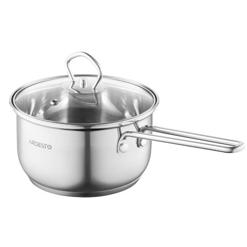 Ківш Ardesto Gemini Bari скляна кришка 1.6 л (AR1916SS)