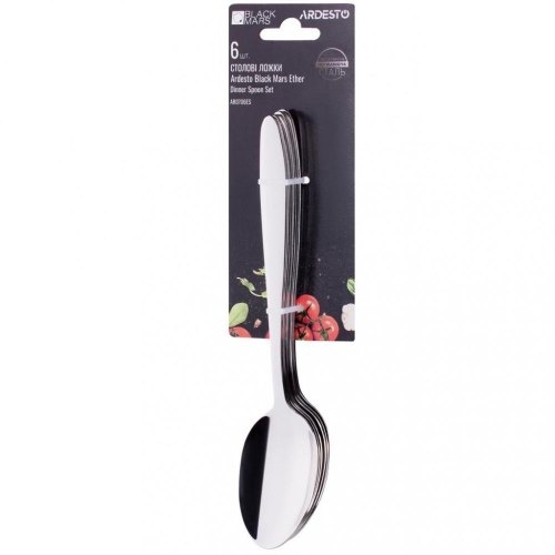 Набір столових ложок Ardesto Black Mars Ether 6 пр (AR0706ES)