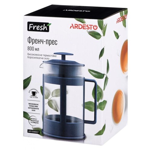 Френч-прес Ardesto Fresh 800 мл синій (AR1008BEF)