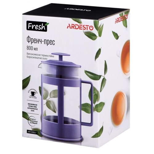 Френч-прес Ardesto Fresh 800 мл ліловий (AR1008LF)