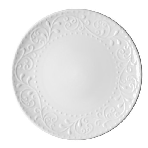 Тарілка обідня Ardesto Olbia 26 см White (AR2926WC)