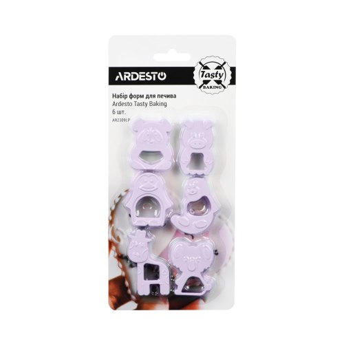 Набір форм для печива Ardesto Tasty Baking 6 шт ліловий (AR2309LP)