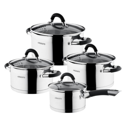 Набір посуду Ardesto Gemini Monza зі зливом 8 предметів (AR1908GGS)