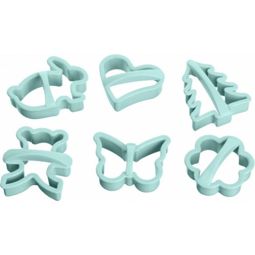 Набір форм для печива Ardesto Tasty baking 6 шт блакитний тіфані (AR2308TP)