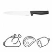 Ніж для м'яса Fiskars Hard Edge 22 см (1051760)