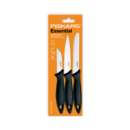 Набір ножів для чистки Fiskars Essential 3 шт (1023785)