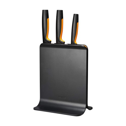 Набір ножів з чорною підставкою Fiskars FF 3 шт (1057555)