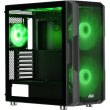 Корпус 2E GAMING CONTEGO NEO (GW05) MidT,EATX,2xUSB2.0, 2xUSB3.0, 2x200мм ARGB,3x120мм ARGB,  скло (бічна панель),без БЖ,чорний