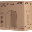 Корпус 2E GAMING CONTEGO NEO (GW05) MidT,EATX,2xUSB2.0, 2xUSB3.0, 2x200мм ARGB,3x120мм ARGB,  скло (бічна панель),без БЖ,чорний