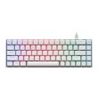 Клавіатура 2E Gaming KG380 RGB 68key Gateron Blue Bluetooth/USB White (2E-KG380UWT-BL)