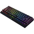 Клавіатура бездротова, ігрова Razer BlackWidow V3 Mini HyperSpeed Green Switch WL/BT/USB RU RGB, Black