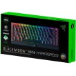 Клавіатура бездротова, ігрова Razer BlackWidow V3 Mini HyperSpeed Green Switch WL/BT/USB RU RGB, Black