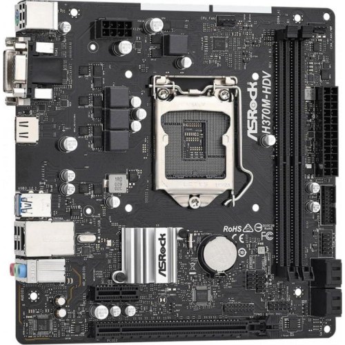 Материнська плата ASRock H370M-HDV s1151 H370 2xDDR4 HDMI DVI VGA mATX