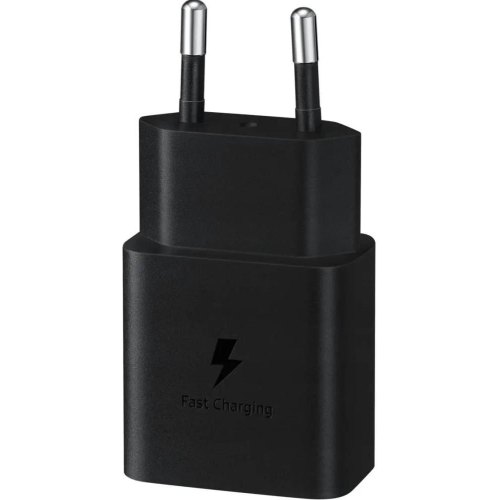 Мережевий зарядний пристрiй Samsung EP-T1510XBEGRU 15W Power Adapter with Type-C to Type-C cable Black