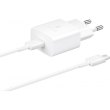 Мережевий зарядний пристрiй Samsung EP-T1510XWEGRU 15W Power Adapter with Type-C to Type-C cable White
