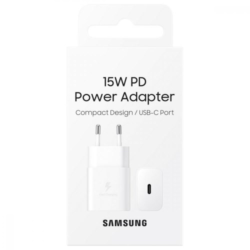 Мережевий зарядний пристрiй Samsung EP-T1510NWEGRU 15W Power Adapter w/o Cable White