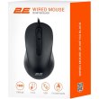 Мишка дротова, 2E MF160 USB Black