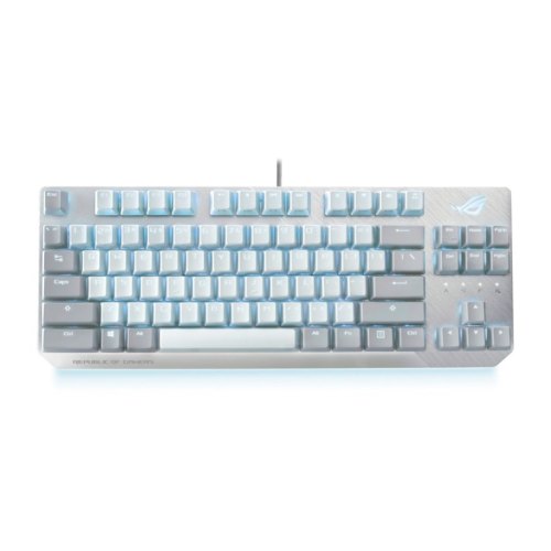 Клавіатура дротова, Asus ROG Strix Scope NX TKL Moonlight White (90MP02B6-BKRA00)