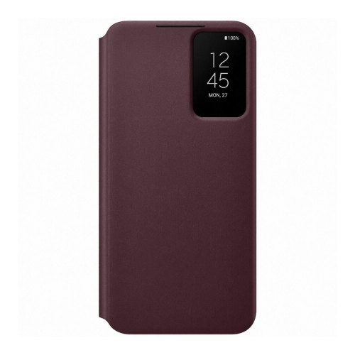 Чохол Samsung S906 (S22+) Smart Clear View Cover EF-ZS906CEEGRU, Burgundy