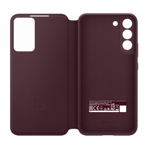 Чохол Samsung S906 (S22+) Smart Clear View Cover EF-ZS906CEEGRU, Burgundy